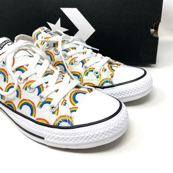 Converse Ctas Bright Rainbow 🌈 Canvas Low Women’s - Picture 9 of 10